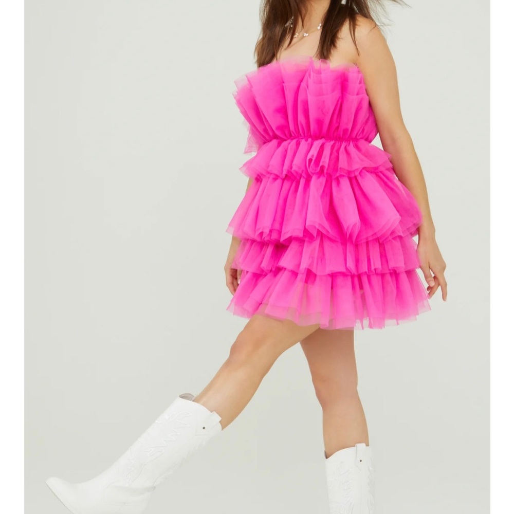 Hot Pink Tulle Dress